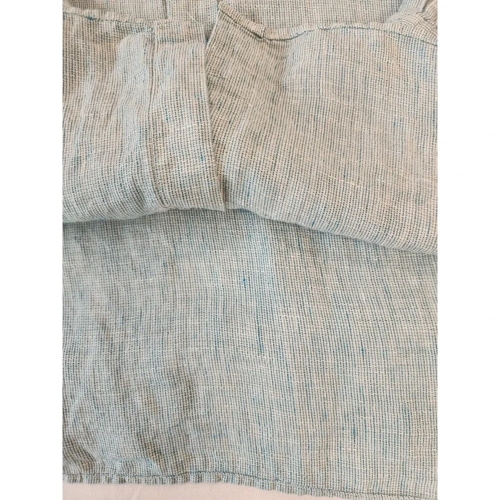Banana Republic Light Blue 100% Linen‎ Shirt Mens XL  Long Sleeve Button Down